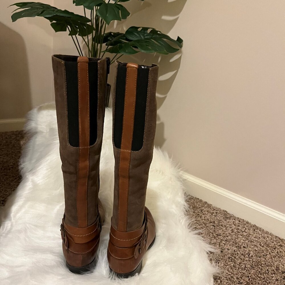 Remonte Brown Leather Boots - Picture 3 of 4
